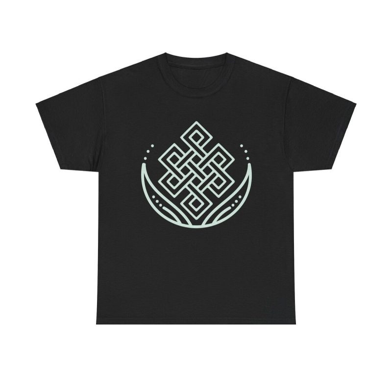 Abstract Lotus Symbol Unisex T-Shirt - Yoga Meditation Zen Spiritual Wellness