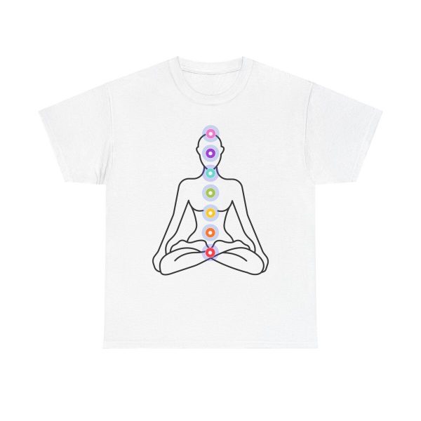 Chakra Alignment Unisex T-Shirt - Meditation Yoga Wellness Spiritual Heal Reiki Energy