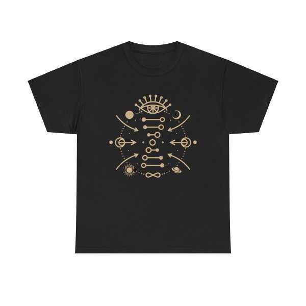 Cosmic Connection Unisex T-Shirt - Spiritual Third Eye Celestial Energy Balance Yoga