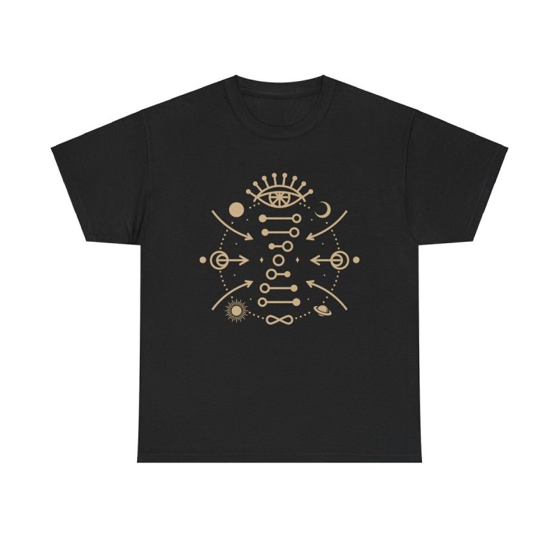 Cosmic Connection Unisex T-Shirt - Spiritual Third Eye Celestial Energy Balance Yoga
