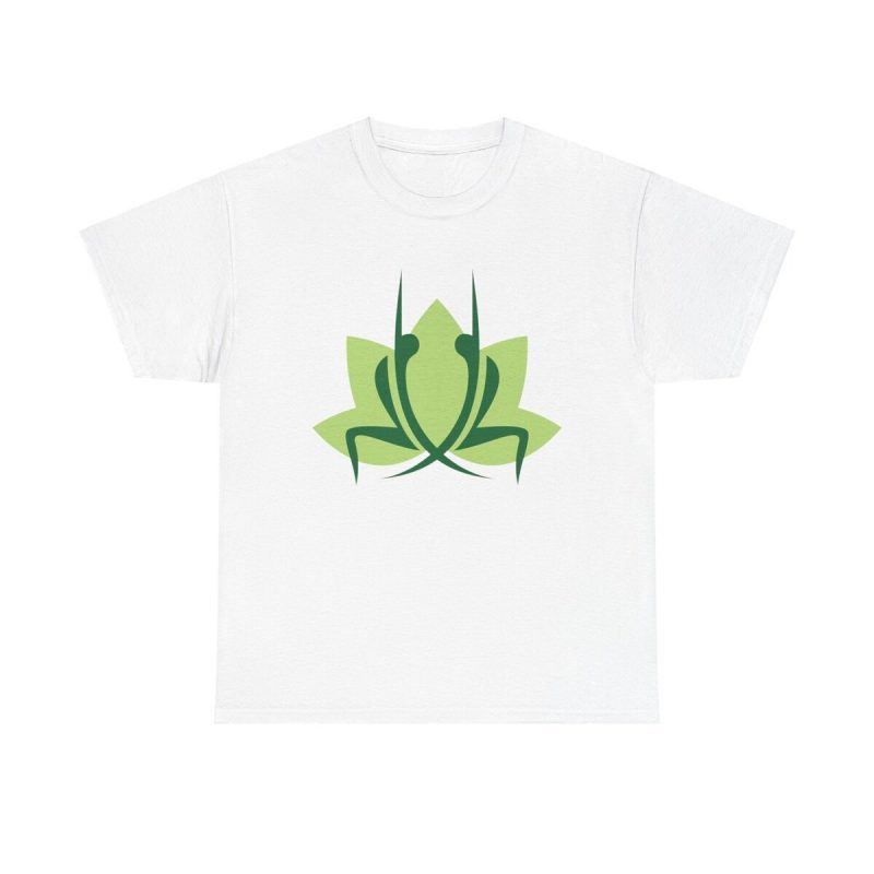 Dual Lotus Yoga Unisex T-Shirt - Balance Harmony Partnership Connection Wellness Zen