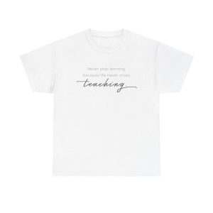 Keep Learning Unisex T-Shirt - Inspirational Quote Motivation Success Mindset Personal