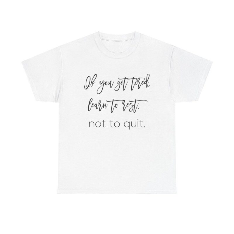 Learn To Rest Unisex T-Shirt - Motivational Quote Self-care Mental Health Perseverance