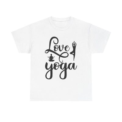 Love Yoga Unisex T-Shirt - Zen Meditation Fitness Exercise Pose Namaste Quote