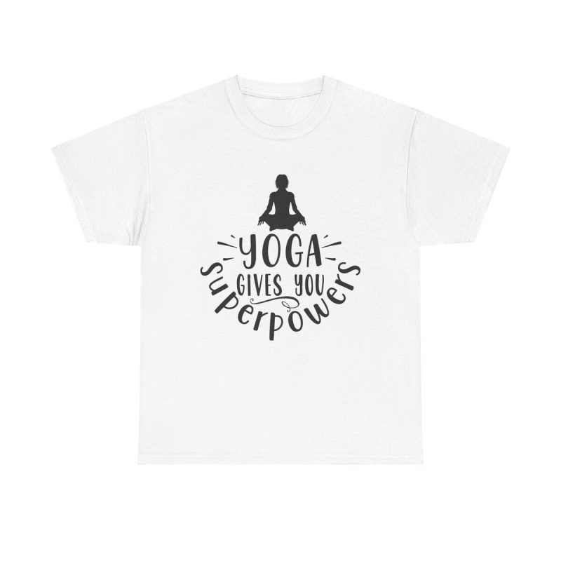 Yoga Gives You Superpowers Unisex T-Shirt - Funny Fitness Workout Gym Zen Meditation