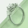 1 Carat Moissanite 925 Sterling Silver Ring - Silver