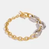 18K Gold-Plated Stainless Steel Chain Bracelet - Gold