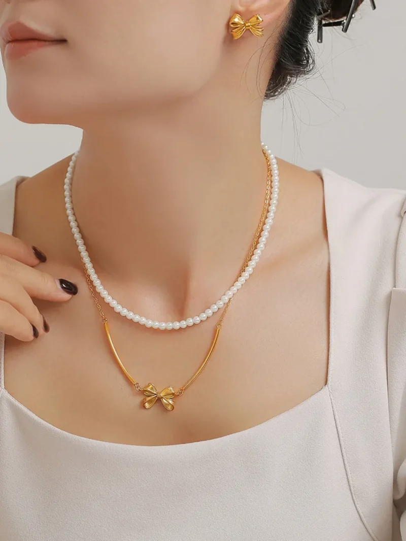 3 Piece Pearl Necklace