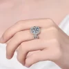 5 Carat Moissanite 925 Sterling Silver Ring - Silver