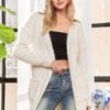 Comfy Fuzzy Sweater Cardigan - Ivory