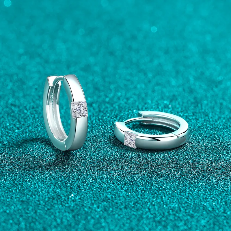 925-Sterling-Silver-Moissanite-Huggie-Earrings-Silver-3