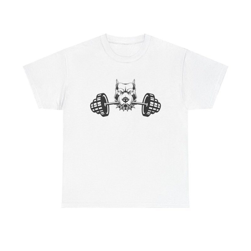 Alpha Lift Unisex T-Shirt - Gym Workout Bodybuilding Strength Powerlifting Dog Pitbull