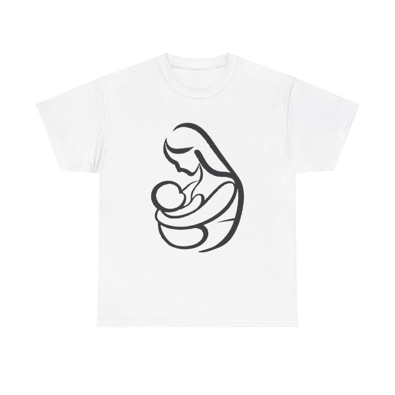 Bonding Baby Mother Unisex T-Shirt - Cute Mom Child Boy Son Daughter Girl Nurturing