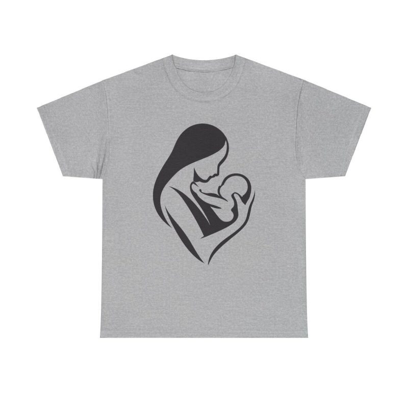 Child Mother Unisex T-Shirt - Cute Minimal Mom Motherhood Boy Son Daughter Girl Loving
