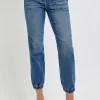 Full Size High Rise Ankle Jogger Jeans - Medium
