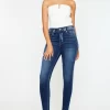 Full Size High Rise Ankle Skinny Jeans - Dark