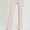 Full Size High Rise Tummy Control Straight Jeans - Acid Pink