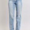 Full Size Mid Rise Light Wash Dad Jeans Plus Size