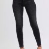 Full Size Mid Rise Tummy Control Skinny Jeans Plus Size