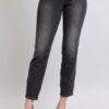 Full Size Mid Rise Tummy Control Slim Jeans Plus Size