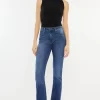 High Rise Slim Bootcut Jeans - Medium