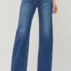 High Rise Straight Jeans - Dark