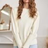 Puff Shoulder Sweater - Ivory