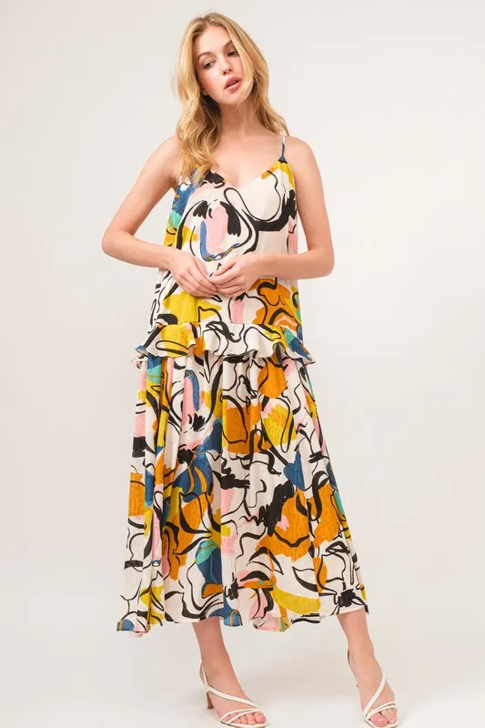 Ruffled-Abstract-Floral-Printed-Midi-Cami-Dress-Multi-3