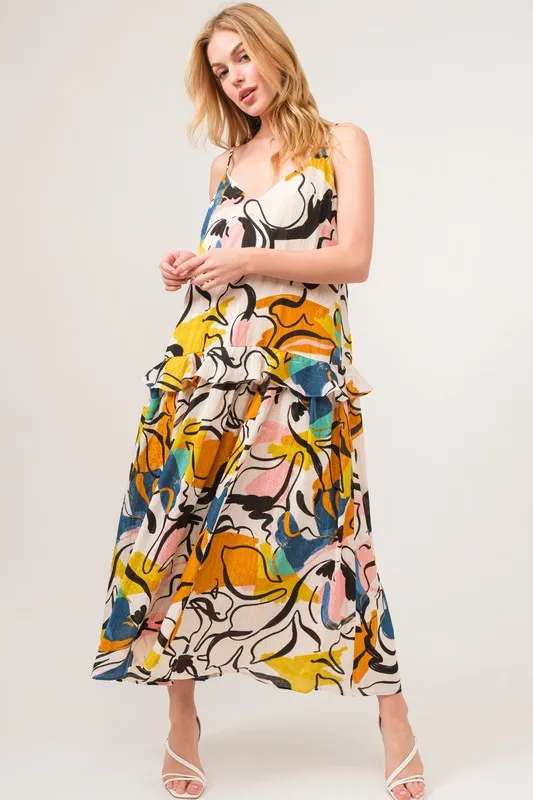 Ruffled-Abstract-Floral-Printed-Midi-Cami-Dress-Multi-4