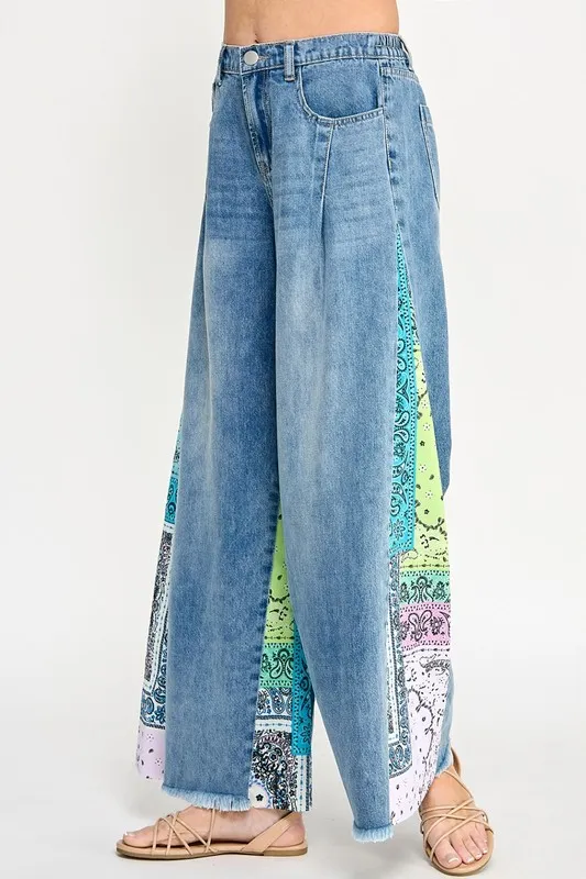 Sage-Fig-Raw-Hem-Paisley-Print-Side-Wide-Leg-Jeans-Medium-1
