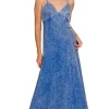 Tencel Mineral Washed Maxi Dress - Classic Blue
