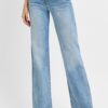Tummy Control Rise Straight Jeans - Light
