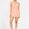Twist Racerback Fit-and-Flare Dress - Watermelon